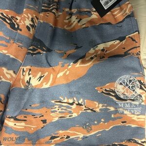 Darc Sport Men's Camo Athletic Shorts - Blue & Orange